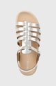 Geox sandale din piele pentru copii SANDAL SOLEIMA argintiu J35GSB.000CF.36.39