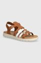 Geox sandały skórzane dziecięce SANDAL SOLEIMA brązowy J35GSB.043CF.36.39