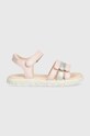 Detské sandále Geox SANDAL HAITI imitácia kože ružová J458ZD.000NF.24.27