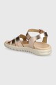 Fete Geox sandale din piele pentru copii SANDAL SOLEIMA J45GSA.000CF.24.27 aur