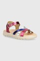 Geox sandale din piele pentru copii SANDAL SOLEIMA violet J45GSA.000CF.24.27