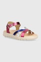 Geox sandale din piele pentru copii SANDAL SOLEIMA violet J45GSA.000CF.24.27