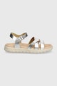 Παιδικά σανδάλια Geox SANDAL SOLEIMA J45GSA.000CF.28.35 ασημί SS25