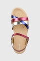 Geox sandały skórzane dziecięce SANDAL SOLEIMA fioletowy J45GSA.000CF.36.39