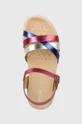 vijolična Otroški usnjeni sandali Geox SANDAL SOLEIMA