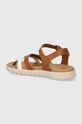 Fete Geox sandale din piele pentru copii SANDAL SOLEIMA J45GSA.043CF.28.35 maro