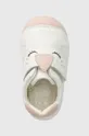 λευκό Δερμάτινα παιδικά κλειστά παπούτσια Geox TUTIM