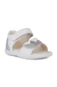 Detské kožené sandále Geox SANDAL ALUL biela