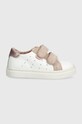 Geox sneakersy skórzane dziecięce NASHIK skóra zamszowa różowy B453HB.085BS.20.23