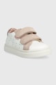 Geox sneakersy skórzane dziecięce NASHIK B453HB.085BS.20.23 różowy SS24