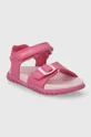 Detské sandále Geox SANDAL FUSBETTO ružová