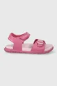 розовый Детские сандалии Geox SANDAL FUSBETTO Для девочек