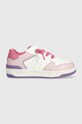 Geox sneakersy dziecięce imitacja skóry licowej różowy J36HXD.054FU.28.35