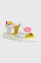 Agatha Ruiz de la Prada sandale copii textil alb 242926