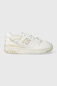 Detské tenisky New Balance GSB550BK usňová koža béžová GSB550BK