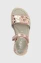 ružová Detské kožené sandále Garvalin