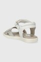 Fete Garvalin sandale din piele pentru copii 242426.24.27 argintiu