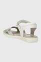 Fete Garvalin sandale din piele pentru copii 242426.28.34 argintiu