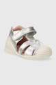 Biomecanics sandale din piele pentru copii 242101 argintiu SS24