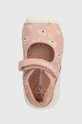 różowy Biomecanics sandały skórzane dziecięce