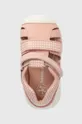 ružová Detské kožené sandále Biomecanics