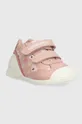 Παιδικά δερμάτινα αθλητικά παπούτσια Biomecanics ροζ