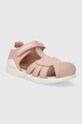 Biomecanics sandali in pelle bambino/a 242230.24.27 rosa SS24