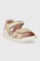 Detské kožené sandále Biomecanics béžová