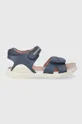 modrá Detské kožené sandále Biomecanics Dievčenský