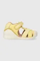 žltá Detské kožené sandále Biomecanics Dievčenský