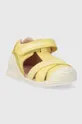 Biomecanics sandali in pelle bambino/a giallo