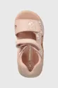 рожевий Дитячі шкіряні сандалі Biomecanics