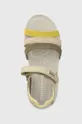 béžová Detské kožené sandále Biomecanics