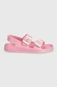 Дитячі сандалі United Colors of Benetton рожевий