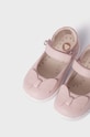 Mayoral baleriny skórzane dziecięce 41517.17B.Baby różowy SS24