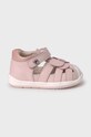 Mayoral sandały skórzane dziecięce 41519.18B.Baby różowy SS24