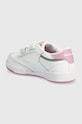 Девочка Детские кожаные кроссовки Reebok Classic Club C 100075110 белый