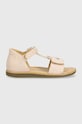 Shoo Pom sandale din piele intoarsa pentru copii TITY MIAOU Q4LEDG04.24.27 bej SS24