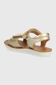 Fete Shoo Pom sandale din piele pentru copii GOA BUBULLE Q4NBDK04.25.27 aur