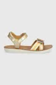 Detské kožené sandále Shoo Pom GOA BUBULLE zlatá