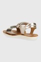 Fete Shoo Pom sandale din piele pentru copii GOA HEART Q4NEDF04.25.27 bej