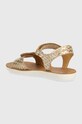 Dziewczynka Shoo Pom sandały skórzane dziecięce GOA HEART Q4NEDP04.28.32 złoty