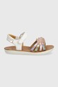 Παιδικά δερμάτινα σανδάλια Shoo Pom GOA MULTI Q4NGDH04.25.27 λευκό SS24