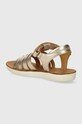 Fete Shoo Pom sandale din piele pentru copii GOA SPART Q4NKAW04.28.34 aur