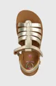 золотий Дитячі шкіряні сандалі Shoo Pom GOA SPART