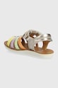 Fete Shoo Pom sandale din piele pentru copii GOA SPART Q4NKCY04.24.27 aur