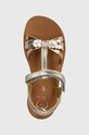 Παιδικά δερμάτινα σανδάλια Shoo Pom GOA TRESSE LOVE μπεζ Q4NODF04.30.32