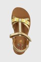 Shoo Pom sandale din piele pentru copii GOA TRESSE LOVE aur Q4NODK04.30.34