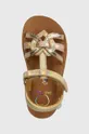 zlatá Detské kožené sandále Shoo Pom GOA 4EVER