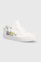 Vans tenisi copii JN Old Skool piele întoarsă alb VN0A4UHZAHP